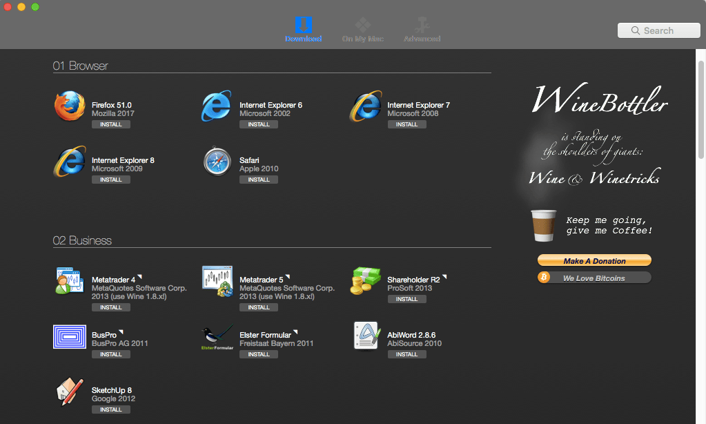 wine for mac free download